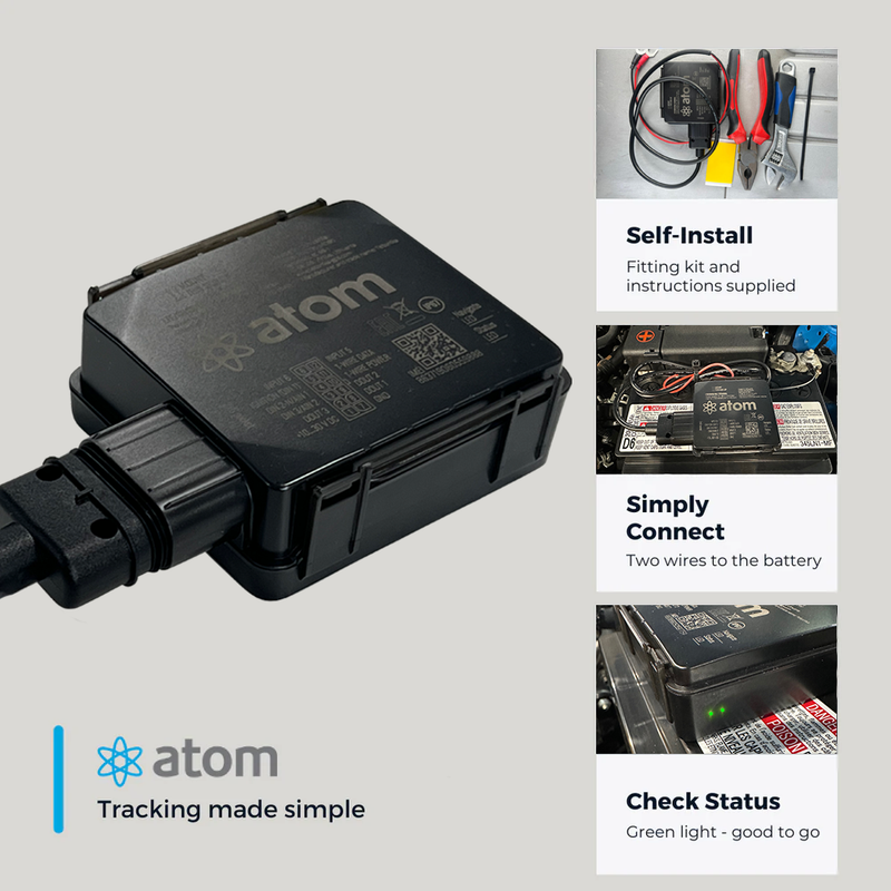 Atom Device Control Vehicle Tracking Device - atom by Radius Telematics - 12 month plan ...